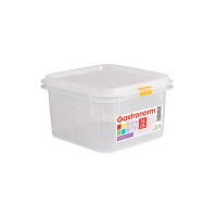 1-6 Gastronorm Polypropylene Container with Colour Coded Clips